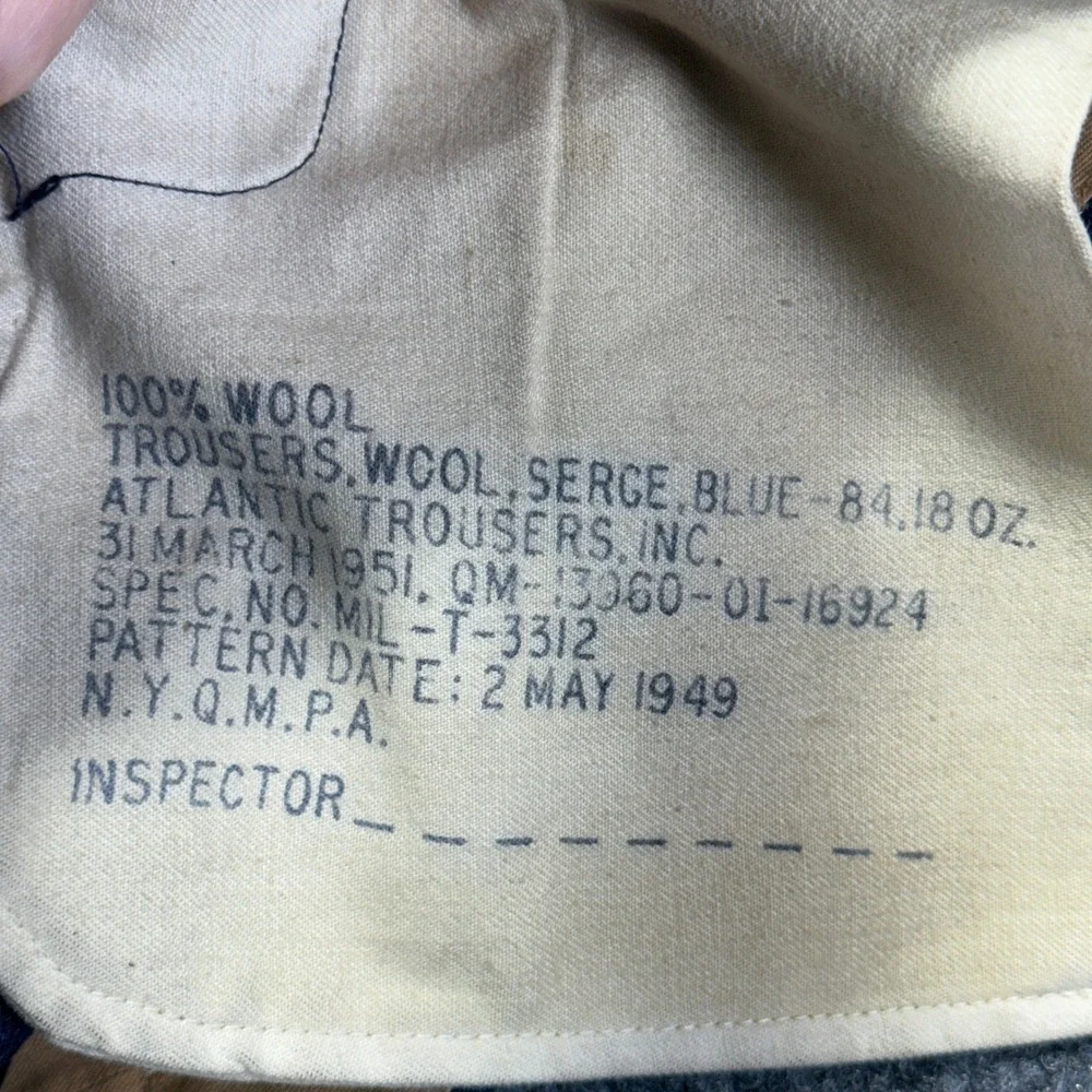 Atlantic Trousers vintage 1951